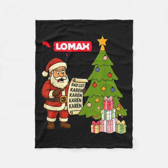 Funny Christmas  Fleece Blanket (Front)