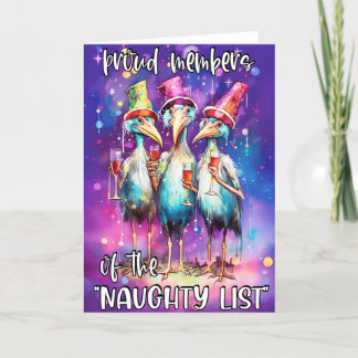 Funny Christmas Folding Greeting Card