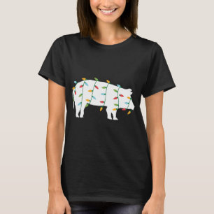 Funny Christmas for Animal Lover Christmas Lights T-Shirt