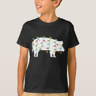 Funny Christmas for Animal Lover Christmas Lights T-Shirt