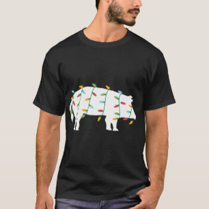 Funny Christmas for Animal Lover Christmas Lights T-Shirt