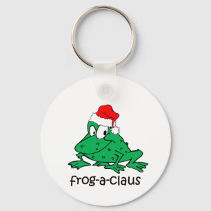 Funny Christmas frog Keychain