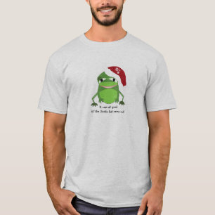 Funny Christmas Frog With Saying T-Shirt