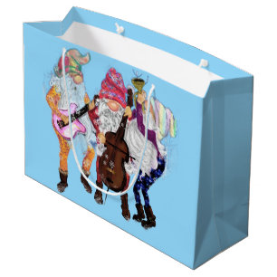 Funny Christmas Gift Bag Musical Gnomes