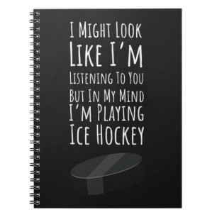 Funny Christmas Gift For Hockey Player Sports Team Notebook