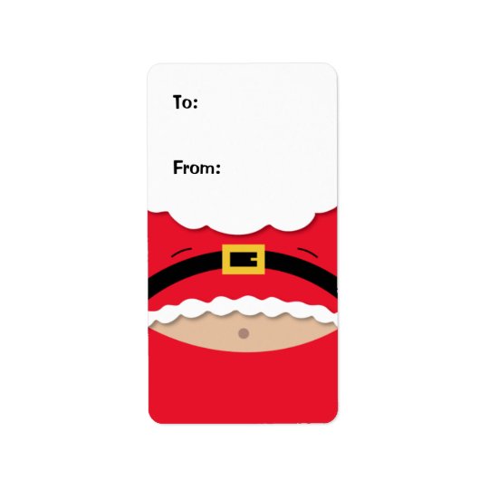 Funny Christmas Gift Tag Label