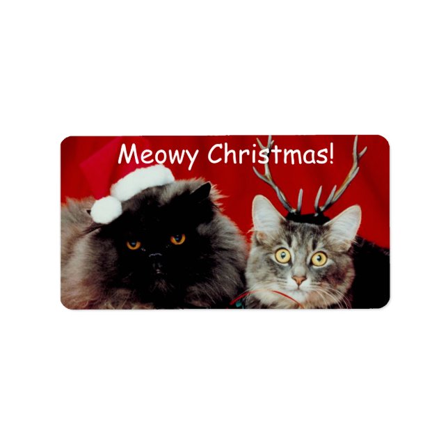 Funny Christmas Gift Tag Labels (Front)