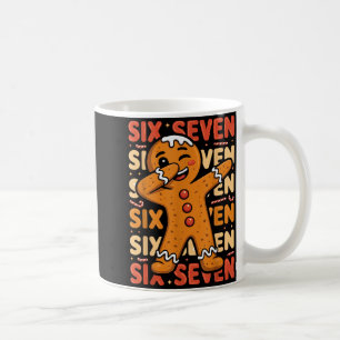 Funny Christmas Gingerbread Cookie Dab Six Seven 6 Coffee Mug