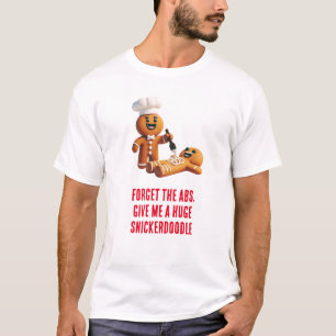 Funny Christmas: Gingerbread Huge Snickerdoodle T-Shirt