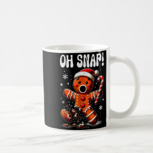Funny Christmas Gingerbread Man Oh Snap Outfit Paj Coffee Mug