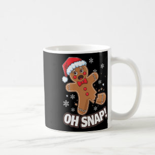 Funny Christmas Gingerbread Man Oh Snap Outfit Paj Coffee Mug