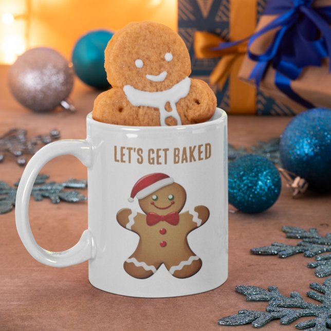 Funny Christmas Gingerbread Man Personalized  Coffee Mug (Creator Uploaded)