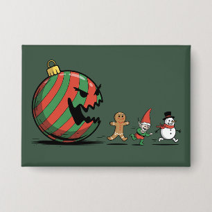 Funny Christmas Gingerbread Santa Holiday Party