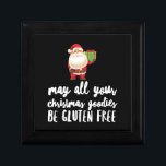 Funny Christmas Gluten Free Gift Box<br><div class="desc">Funny Christmas Gluten Free</div>