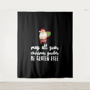 Funny Christmas Gluten Free Tapestry
