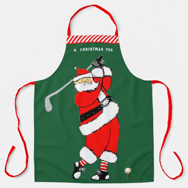 Funny Christmas Golf Apron (Front)