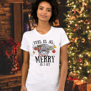 Funny Christmas Highland Cow T-Shirt