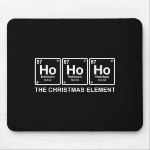 Funny Christmas Ho Ho Ho 67 Chemistry Science Peri Mouse Pad