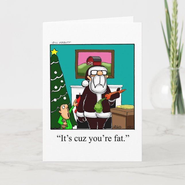 Funny Christmas Holiday Carte de voeux (Devant)