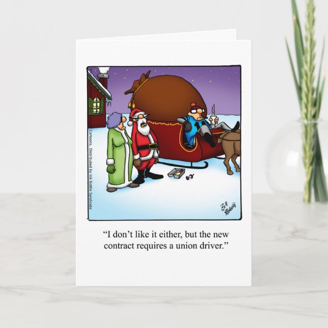 Funny Christmas Holiday Carte de voeux (Devant)