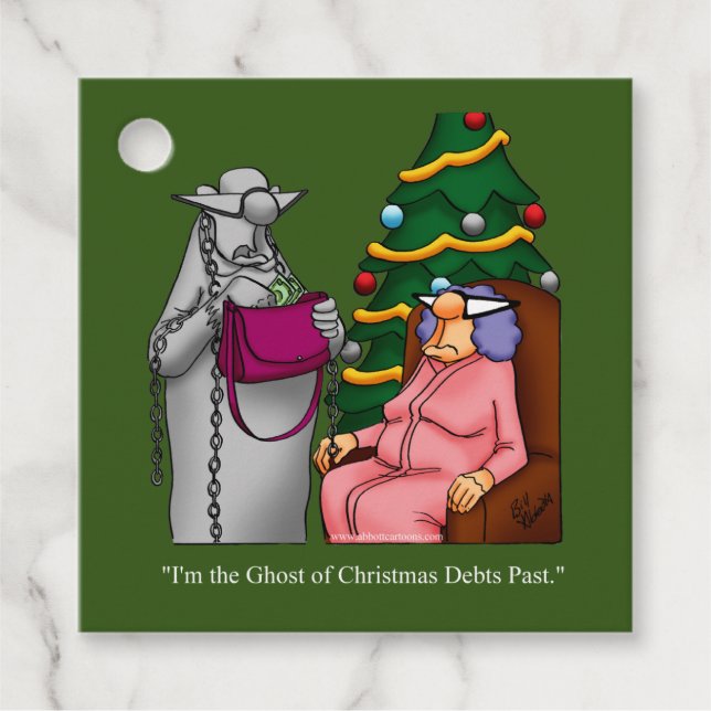 Funny Christmas  Holiday Gift Tags (Front)