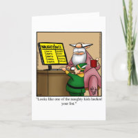 Funny Christmas Holiday Greeting Card