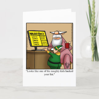 Funny Christmas Holiday Greeting Card