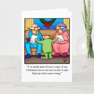 Funny Christmas Holiday Humor Greeting Card