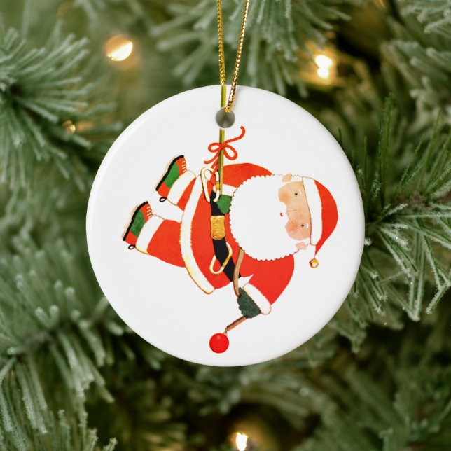 Funny Christmas Holiday Keepsake Ceramic Ornament (Tree)