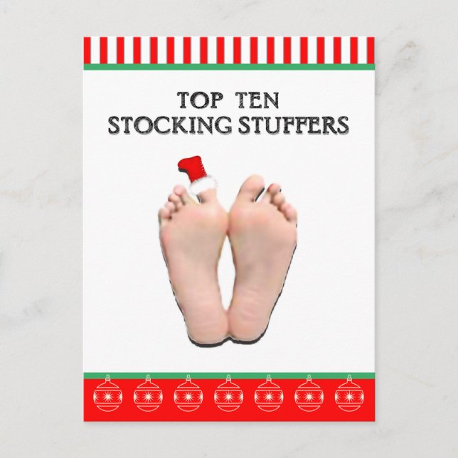 Funny Christmas Holiday Postcard (Front)