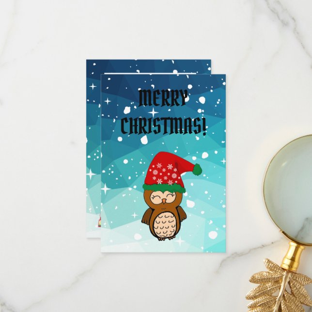 funny christmas holiday thank you card (Front/Back In Situ)