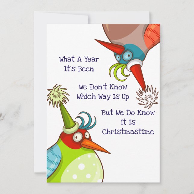 Funny Christmas Holidays What A Year It's Been Holiday Card (Front)