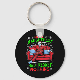Funny Christmas Horror Movies Apparel Uni-adults B Keychain