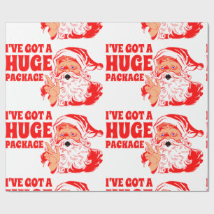 Funny Christmas, Huge Package Wrapping Paper