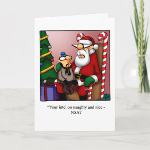 Funny Christmas Humour Greeting Card