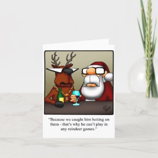funny Christmas Humour Greeting Card