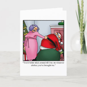Funny Christmas Humour Greeting Card
