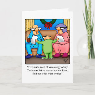 Funny Christmas Humour Greeting Card
