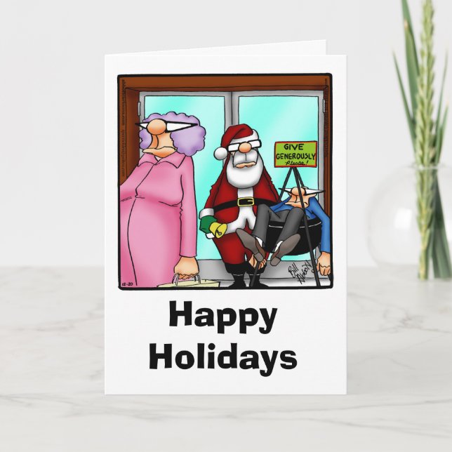 Funny Christmas Humour Greeting Card "Spectickles" (Front)