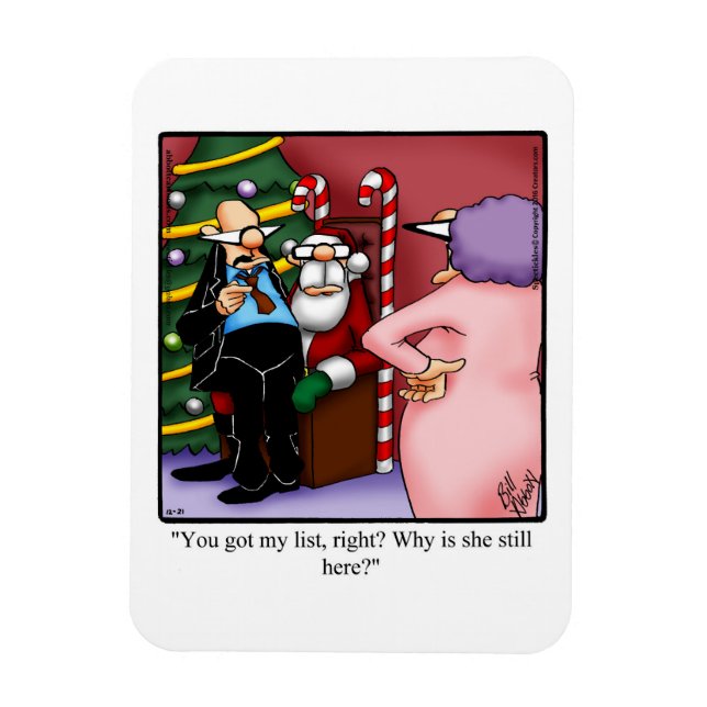 Funny Christmas  Humour Magnet Gift (Vertical)