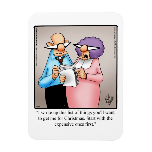 Funny Christmas  Humour Magnet Gift (Vertical)