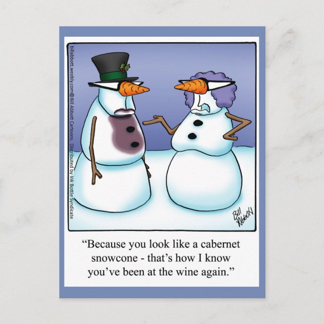 Funny Christmas Humour Postcard (Front)