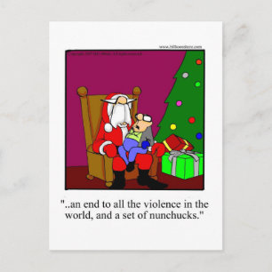 Funny Christmas Humour Postcard
