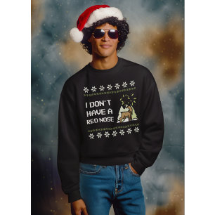 Funny Christmas Humour Reindeer Sweatshirt