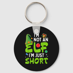 Funny Christmas Im Not An Elf Just Short Xmas Men  Keychain
