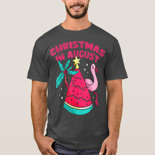 Funny Christmas In August Santa Beach Hat Sunglass T-Shirt