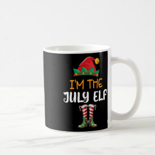 Funny Christmas In July I'm The July Elf Kids Men Coffee Mug