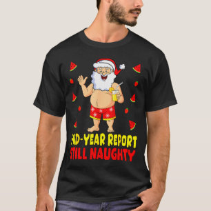 Funny Christmas In July Santa Summer Vacation Men T-Shirt