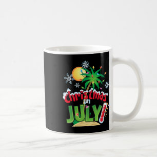 Funny Christmas In July Shirt Summer Beach Vacatio Coffee Mug