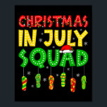 Funny Christmas In July Squad Hawaii Beach Summer  Poster<br><div class="desc">Funny Christmas In July Squad Hawaii Beach Summer Xmas Santa</div>